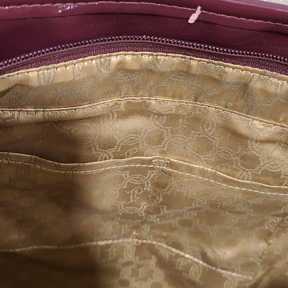 Plum and gold patten leather purse by Ivanka Trump - Picture 9 of 9